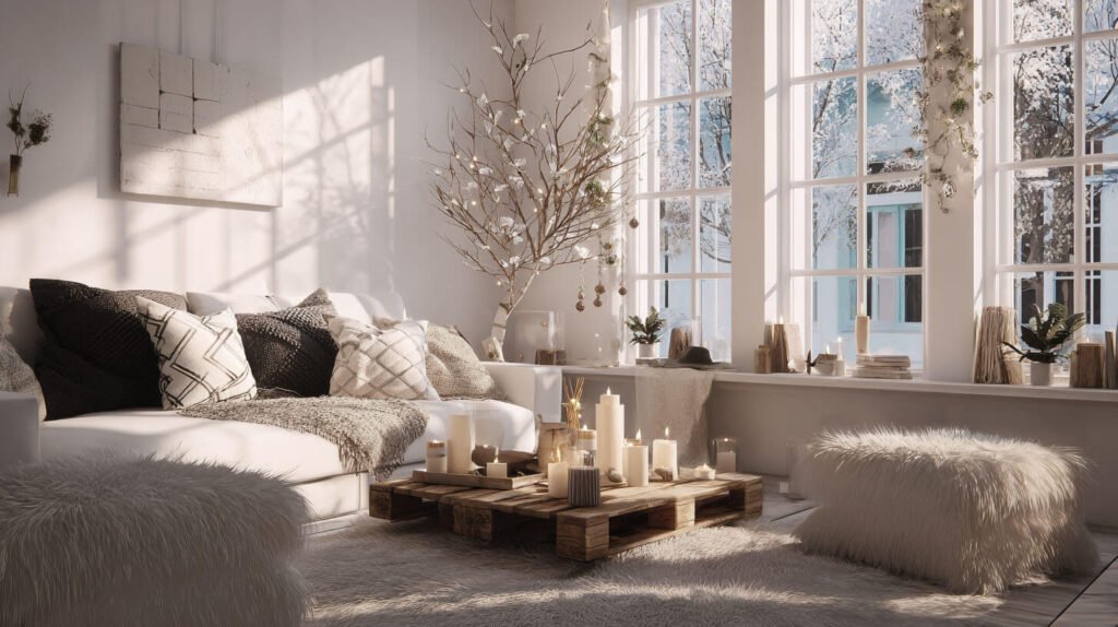 Christmas Decorations Spacious Living Room Ideas