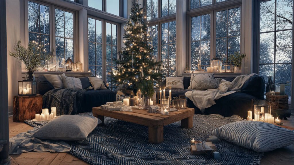 Christmas Decorations Spacious Living Room Ideas