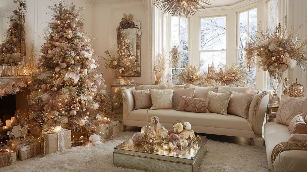 Gilded Glamour with Gold, Cream, and Champagne