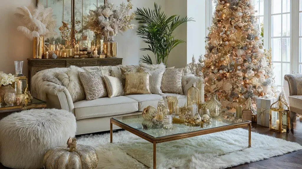 Gilded Glamour with Gold, Cream, and Champagne