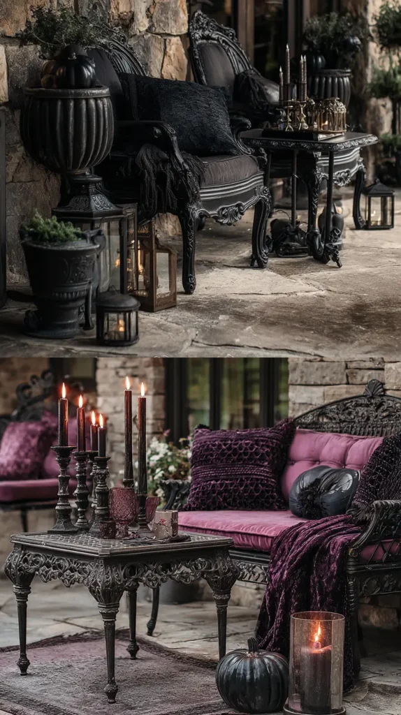Gothic Grandeur The Elegance of Deep Tones & Vintage Finds