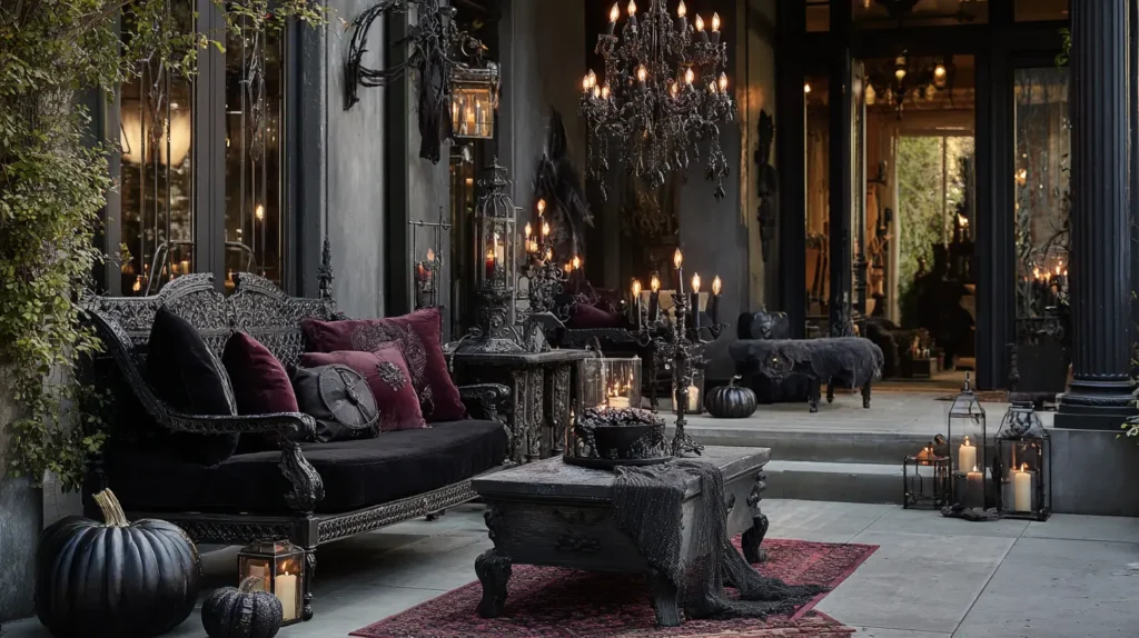 Gothic Grandeur The Elegance of Deep Tones & Vintage Finds