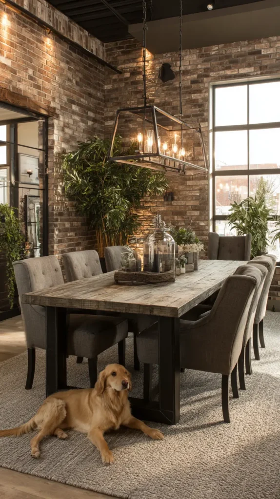 Large Dining Room Ideas - Modern Industrial Vibes