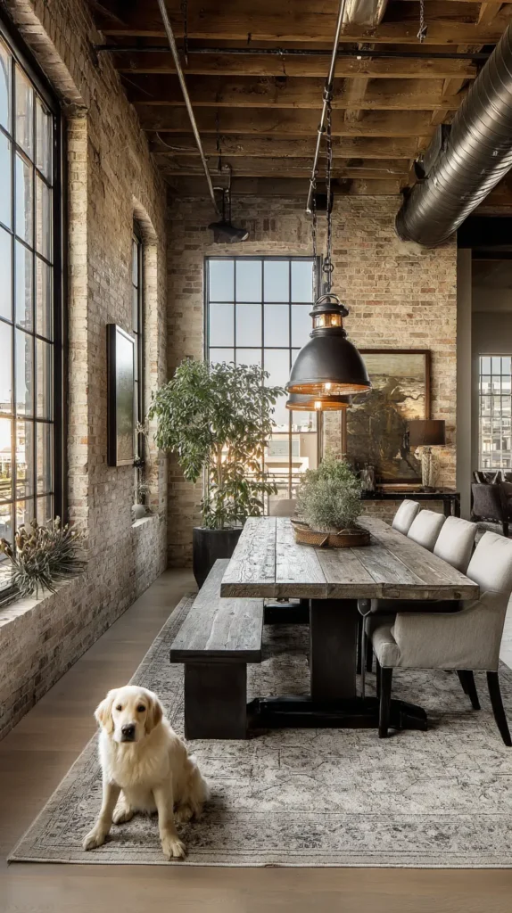 Large Dining Room Ideas - Modern Industrial Vibes