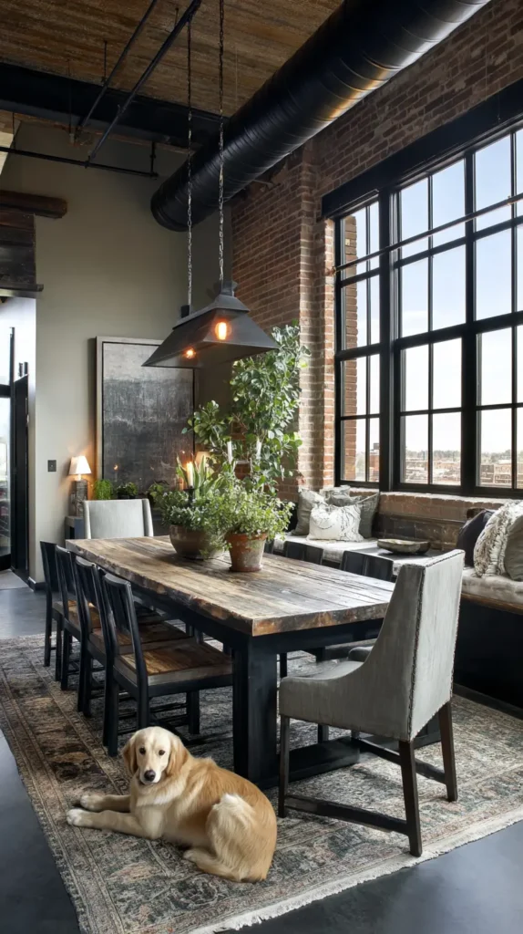 Large Dining Room Ideas - Modern Industrial Vibes