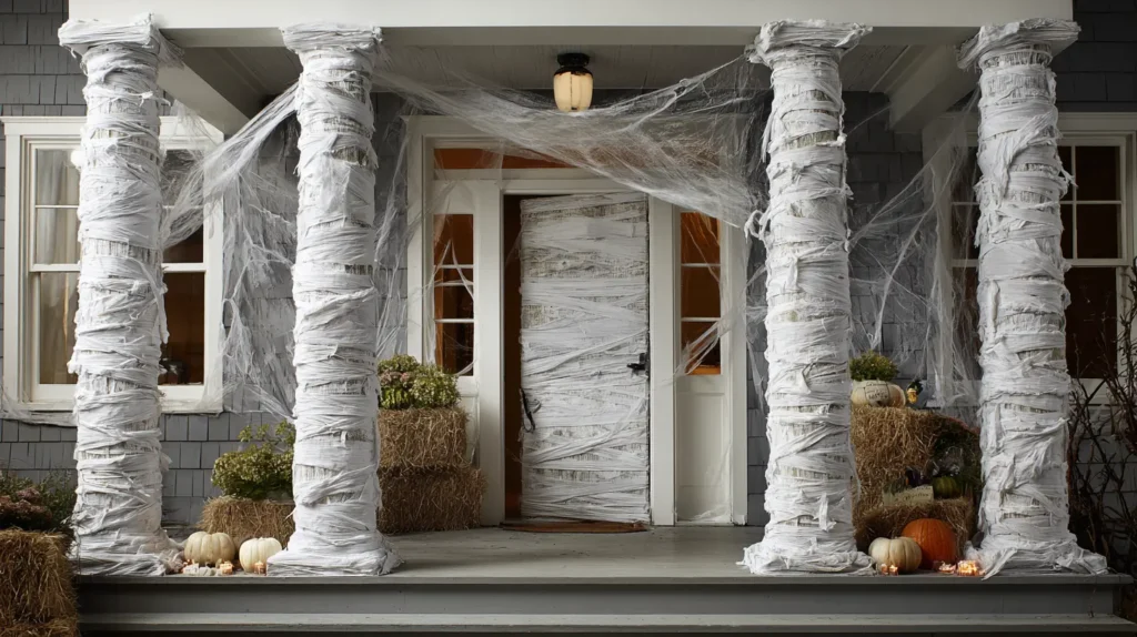 Mummy-Wrapped Columns and Doors