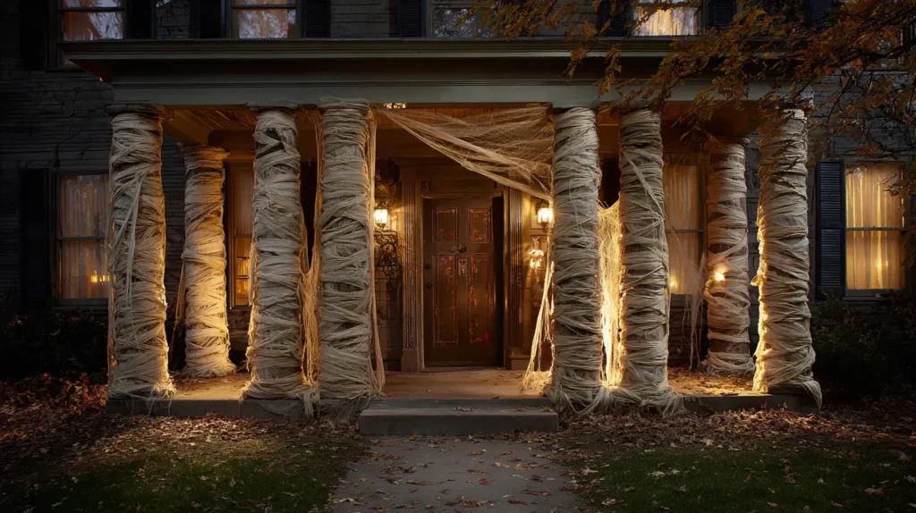 Mummy-Wrapped Columns and Doors