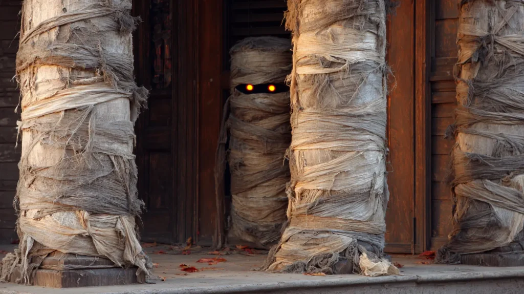 Mummy-Wrapped Columns and Doors