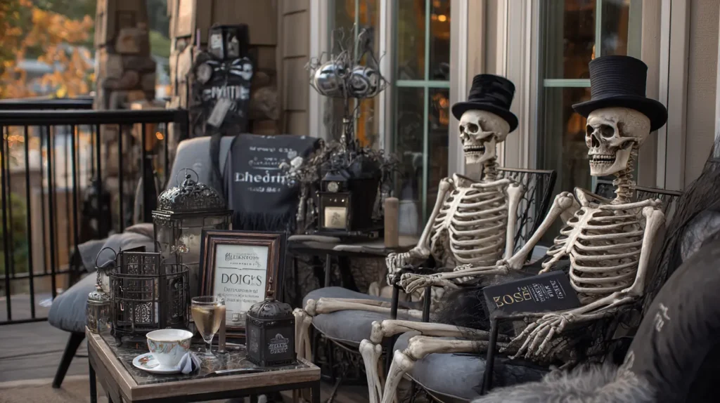 Skeleton Soiree Artfully Posed Skeletons & Elegant Settings