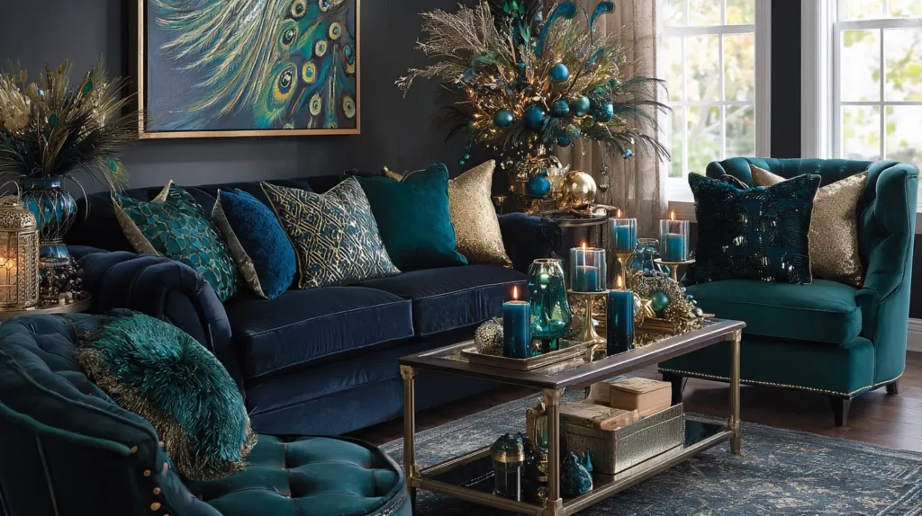 Sophisticated Jewel Tones of Navy, Gold, and Emerald
