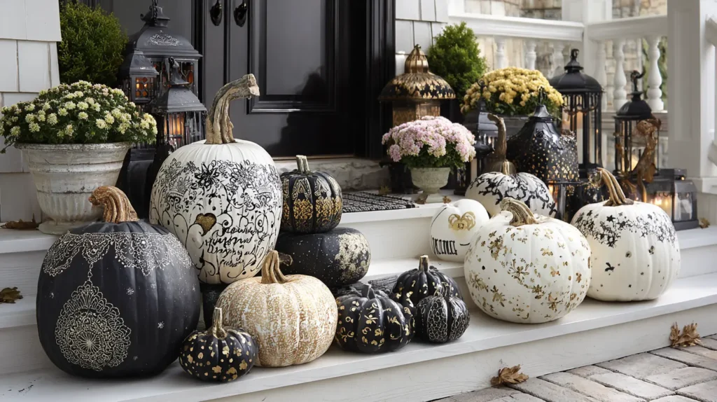 The Carve-Free Artistic Pumpkin Display