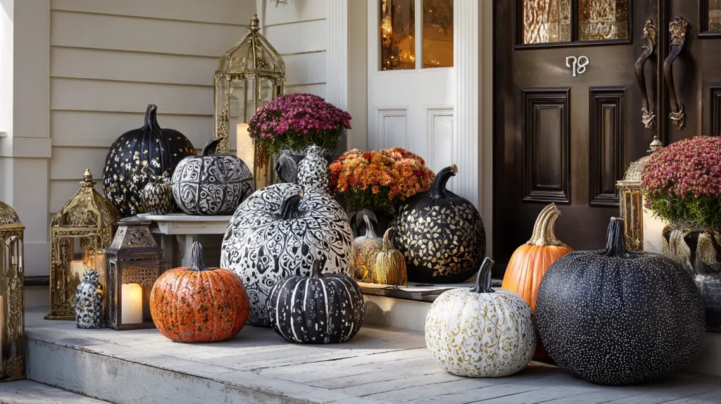 The Carve-Free Artistic Pumpkin Display