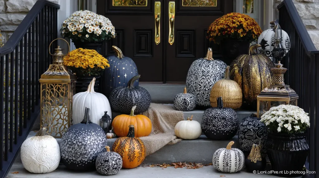 The Carve-Free Artistic Pumpkin Display