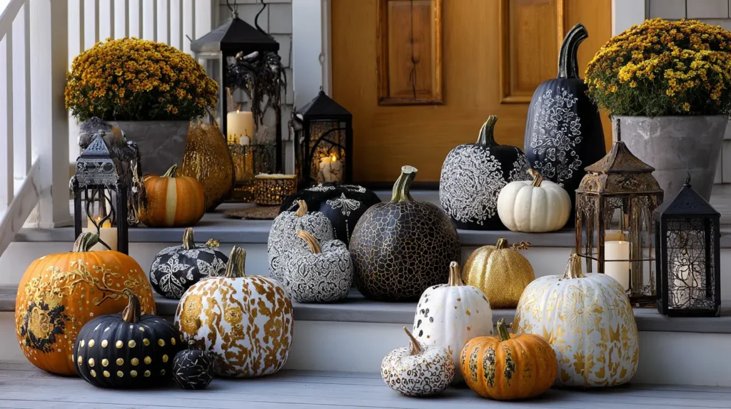 The Carve-Free Artistic Pumpkin Display