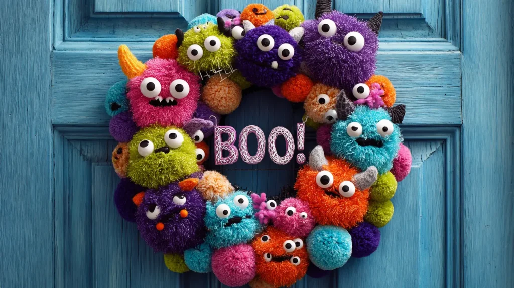 Whimsical Wreath of Monsters