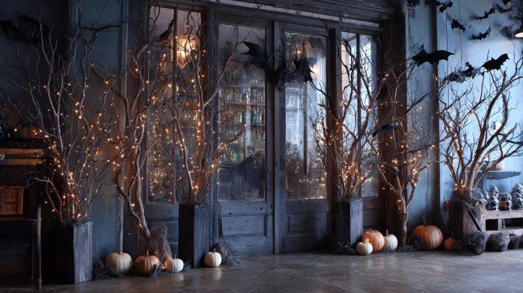 Whispering Woods Bare Branches & Ethereal Lighting