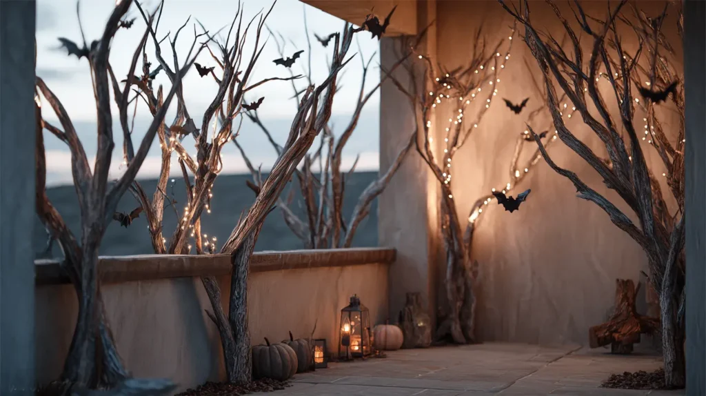 Whispering Woods Bare Branches & Ethereal Lighting