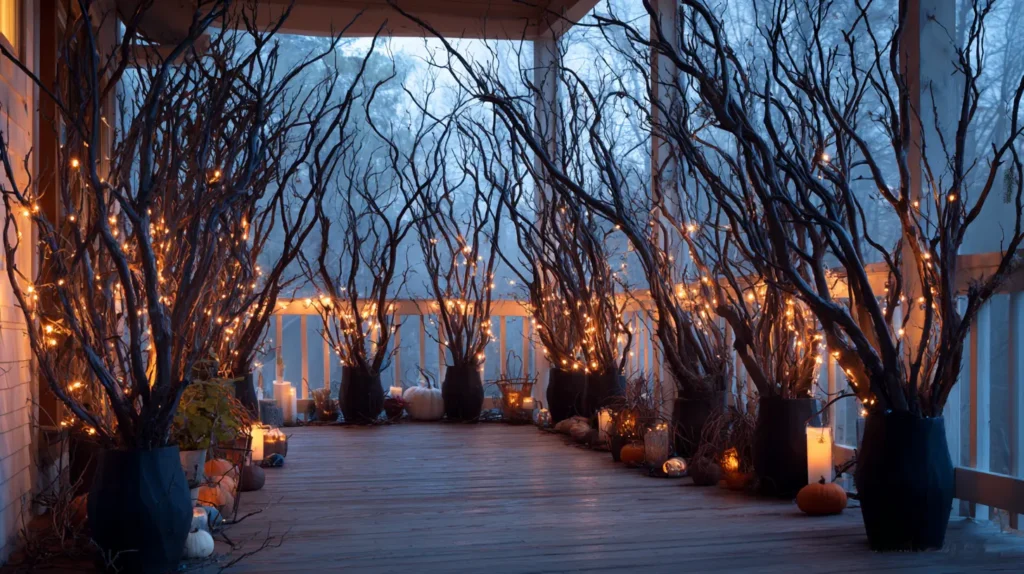 Whispering Woods Bare Branches & Ethereal Lighting