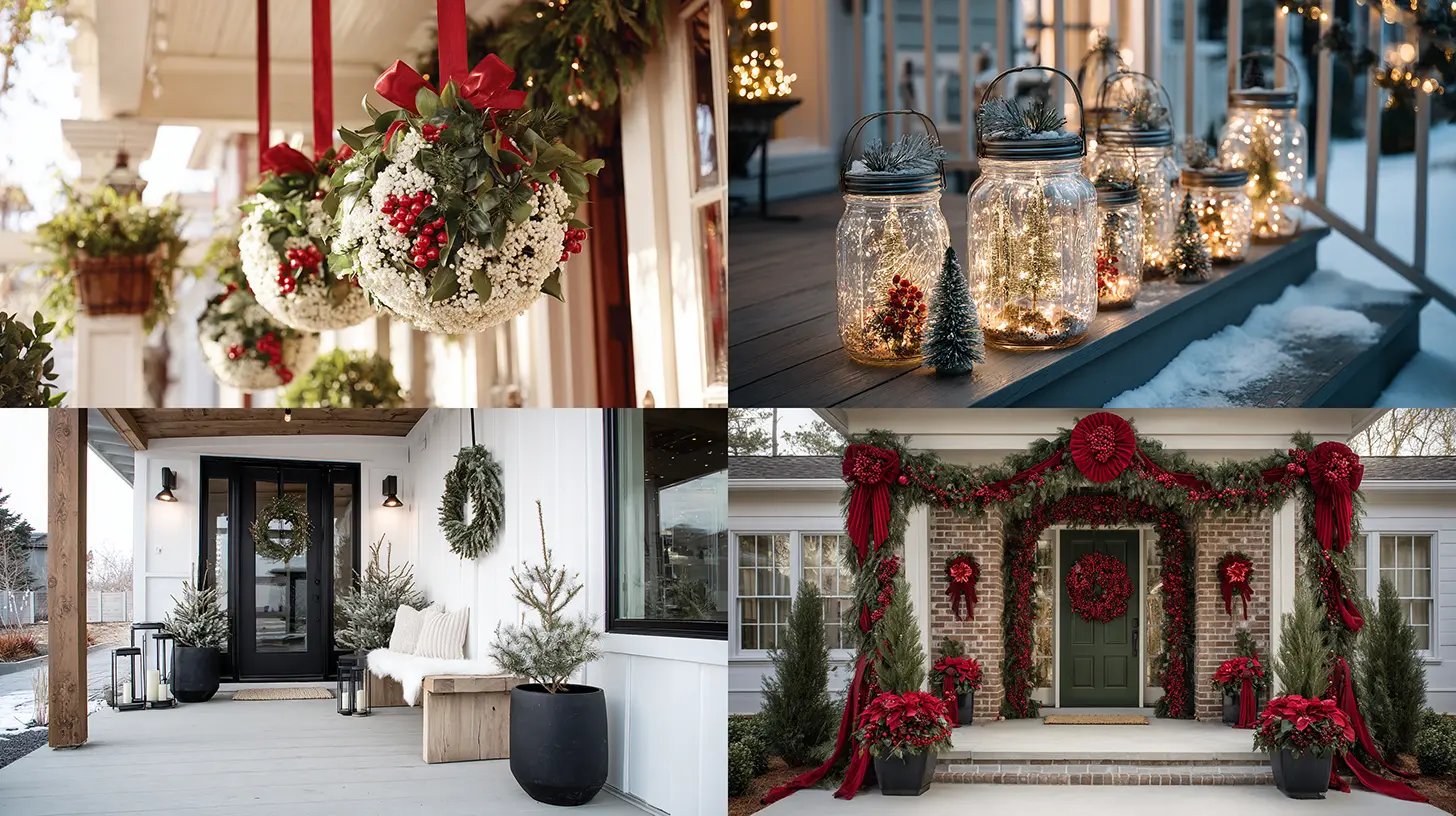 20 Front Porch Christmas Decor Ideas
