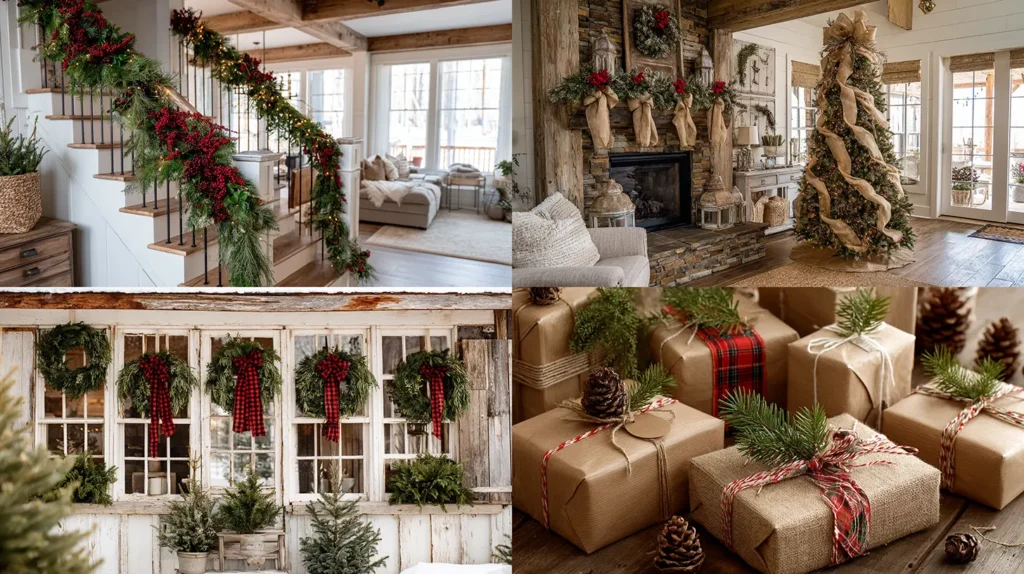 20 Rustic Farmhouse Christmas Decor Ideas