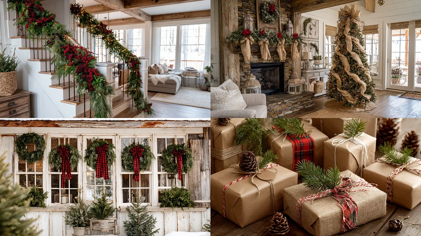 20 Rustic Farmhouse Christmas Decor Ideas
