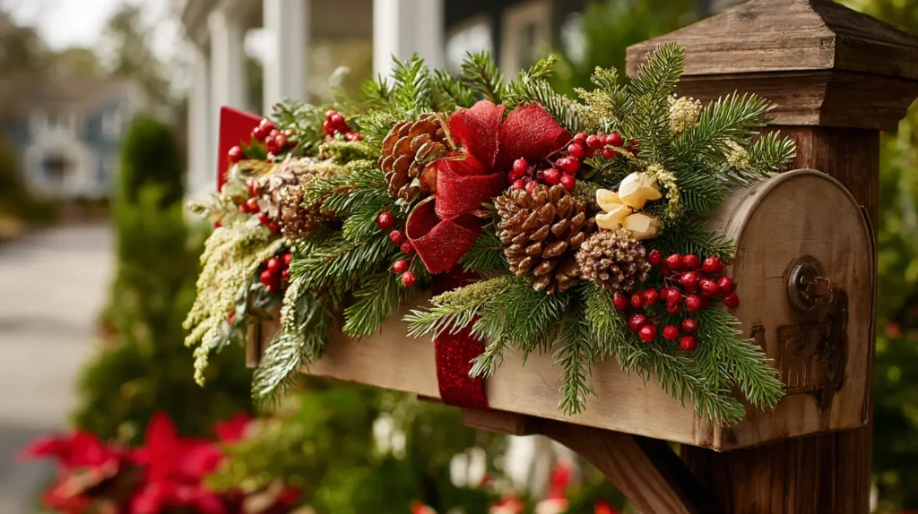 A Festive & Fragrant Mailbox Swag