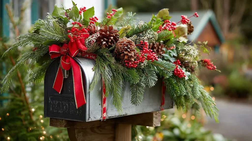 A Festive & Fragrant Mailbox Swag