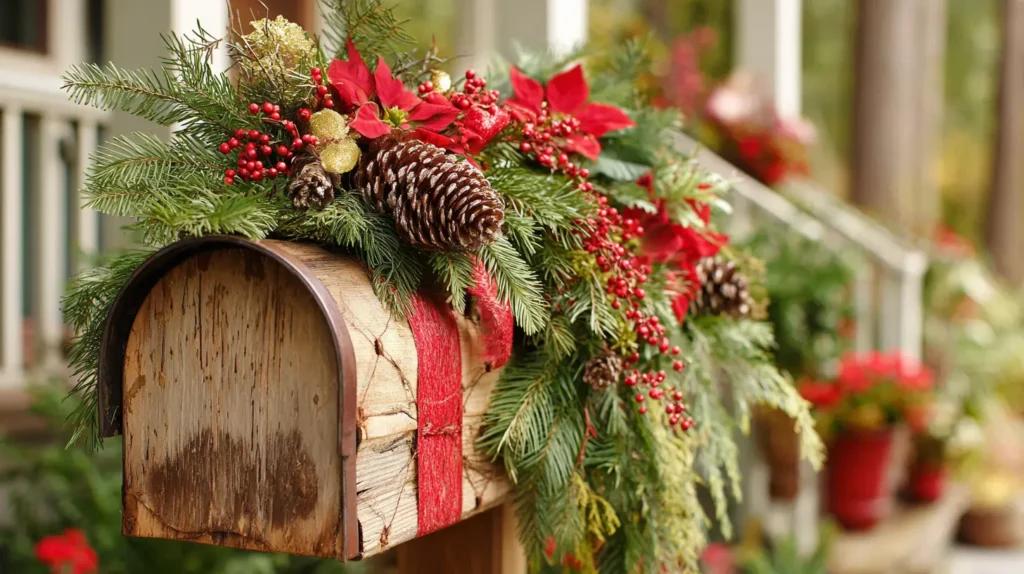 A Festive & Fragrant Mailbox Swag