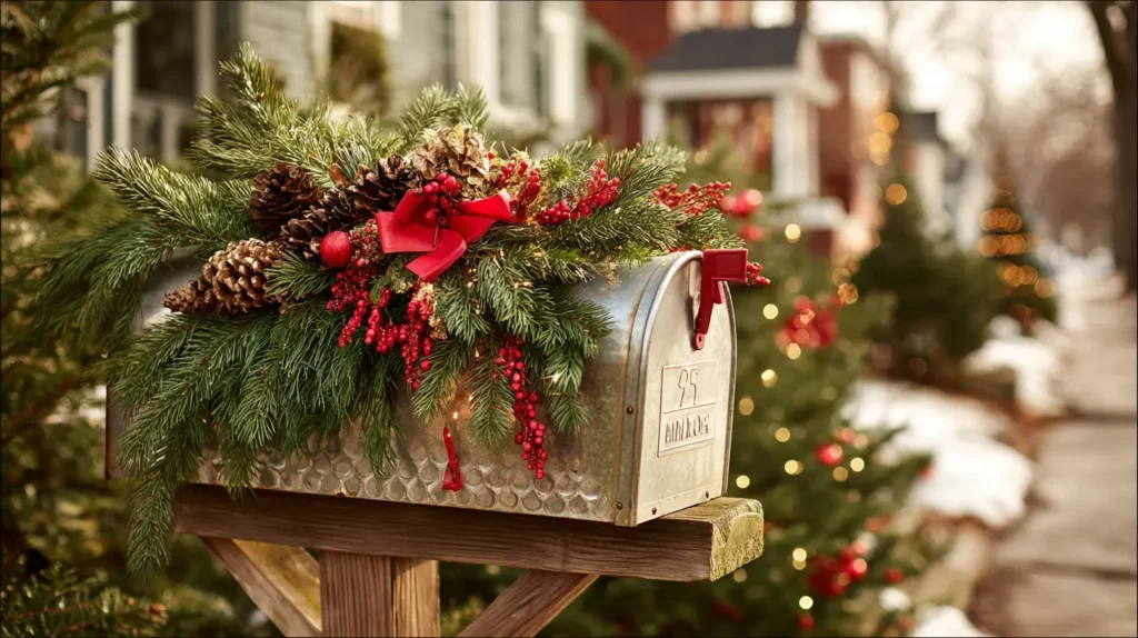 A Festive & Fragrant Mailbox Swag