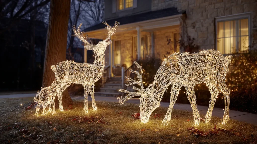 A Majestic, Grazing Reindeer Scene