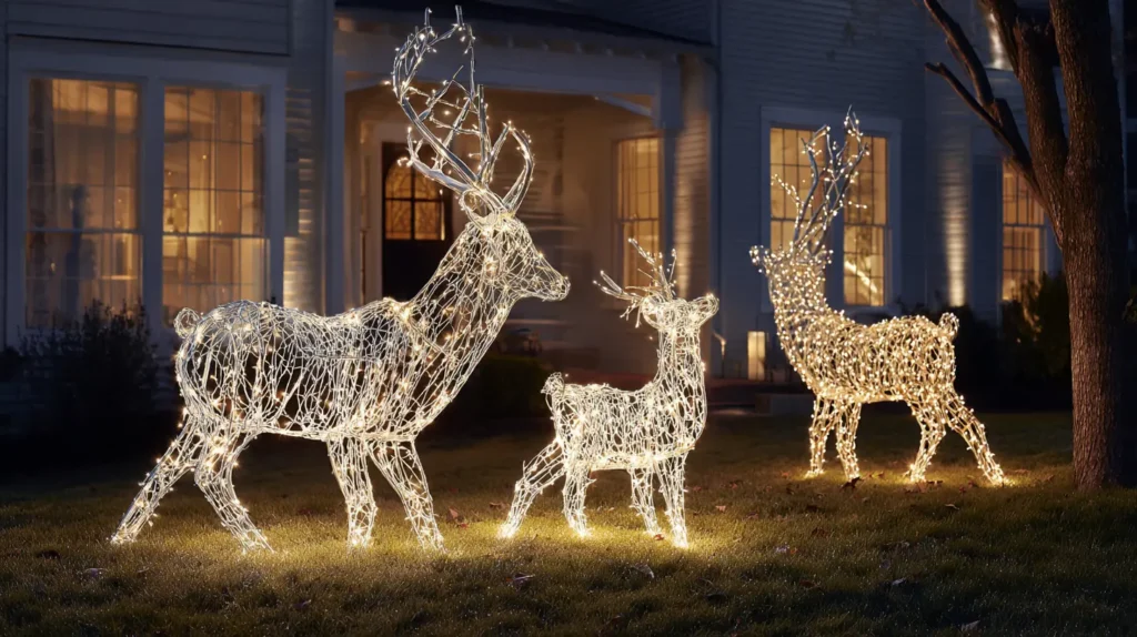 A Majestic, Grazing Reindeer Scene