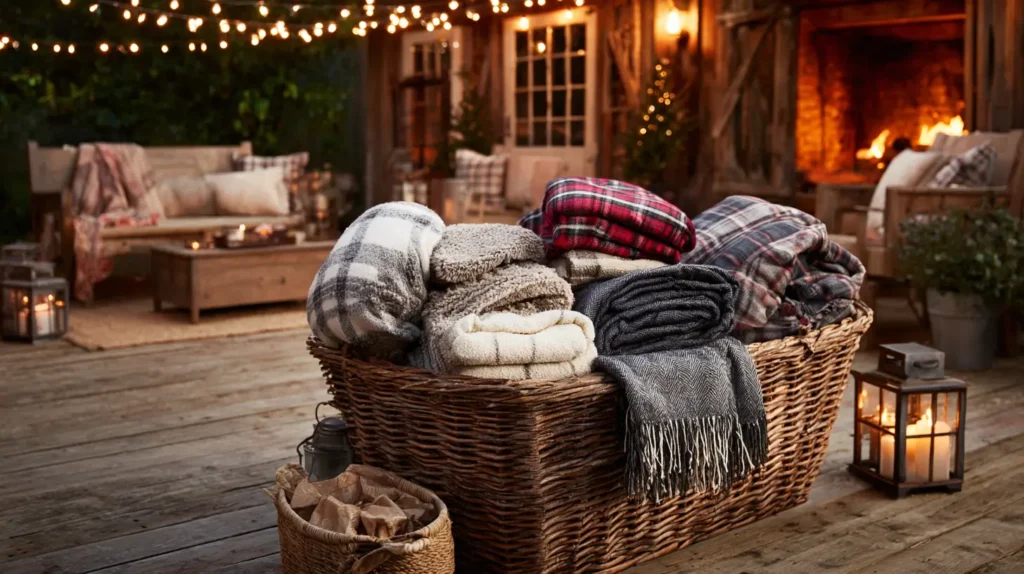 A Warm-Up Station with Blankets