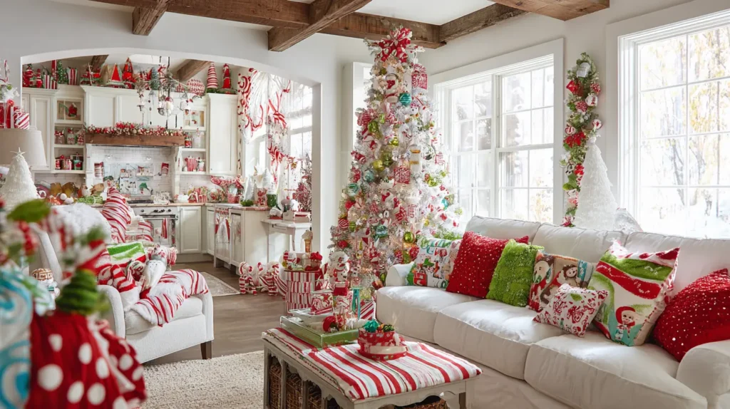 A Whimsical North Pole (Candy Cane & Brights)