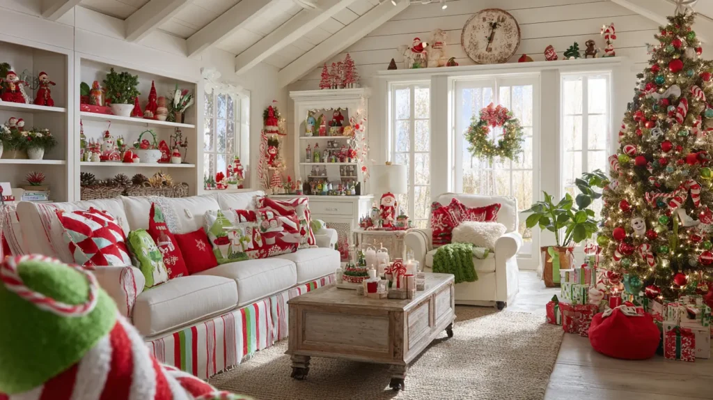 A Whimsical North Pole (Candy Cane & Brights)