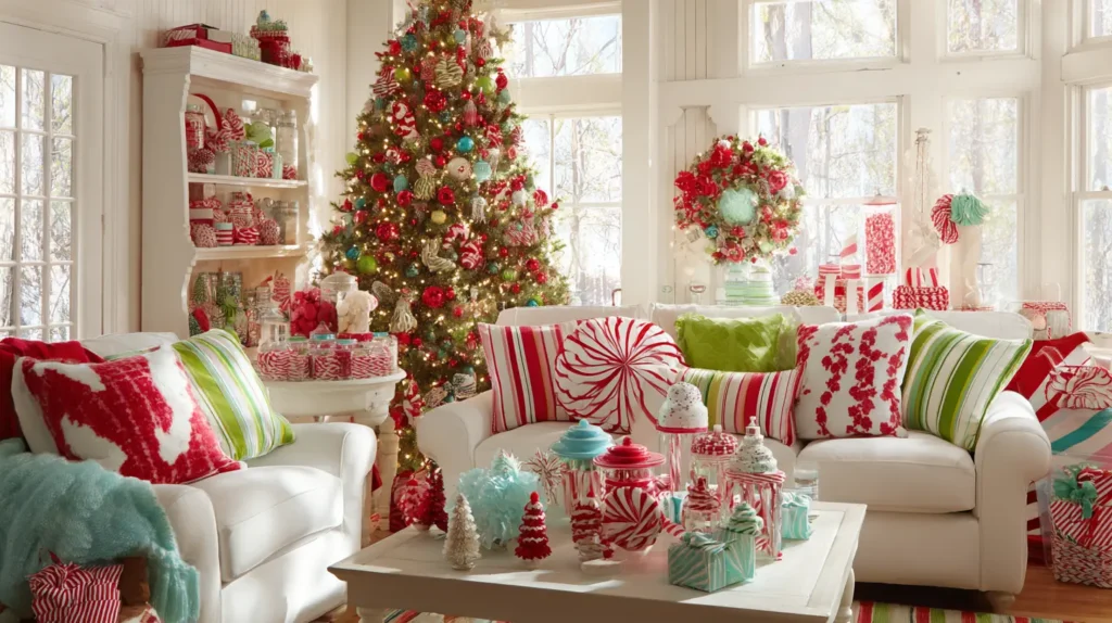 A Whimsical North Pole (Candy Cane & Brights)