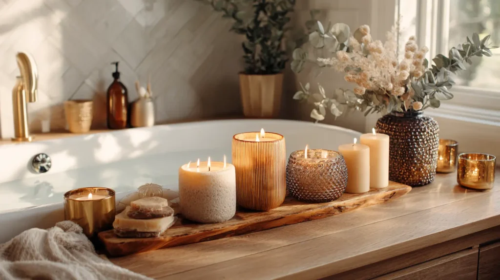 Aromatherapy Corners with Candles and Diffusers