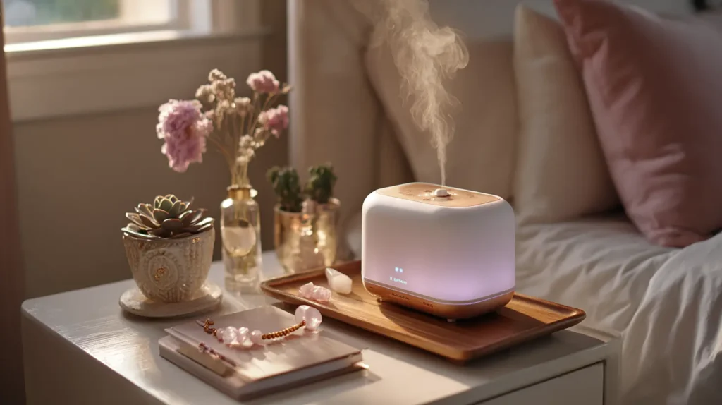 Aromatherapy Diffuser Nightstand Station