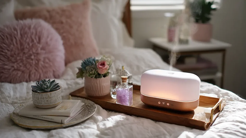 Aromatherapy Diffuser Nightstand Station