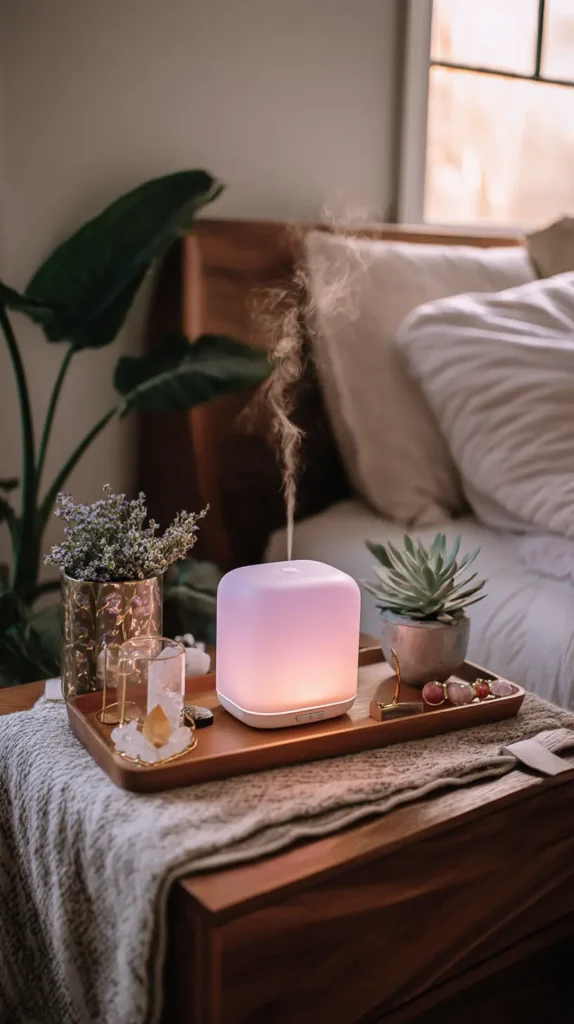 Aromatherapy Diffuser Nightstand Station