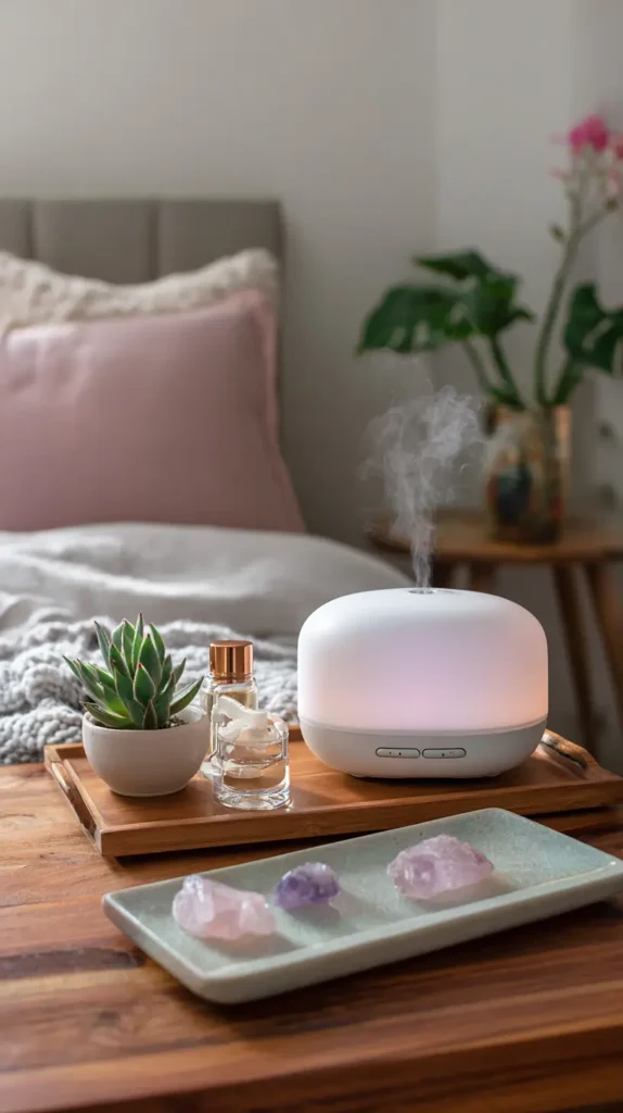 Aromatherapy Diffuser Nightstand Station