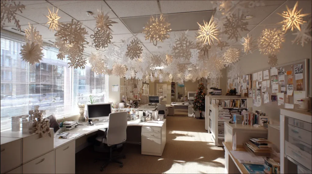 Budget-Friendly DIY and Dollar-Store Office Christmas Decorations