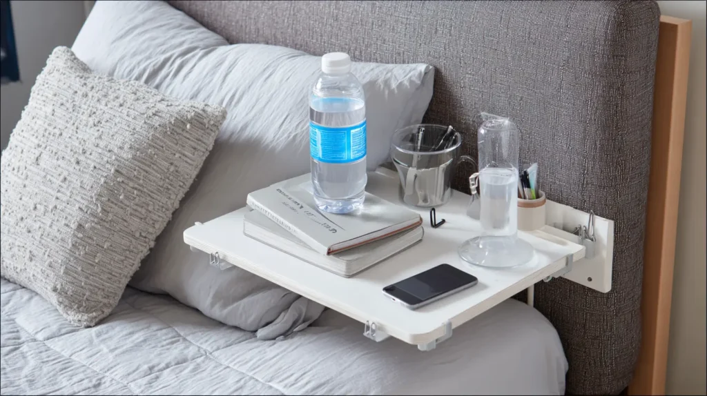 Clip-On Bedside Shelf