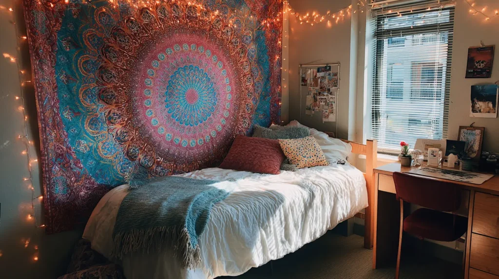 Colorful Wall Tapestry Backdrop