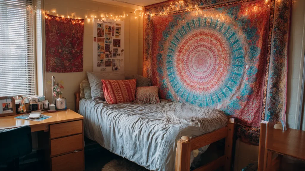 Colorful Wall Tapestry Backdrop