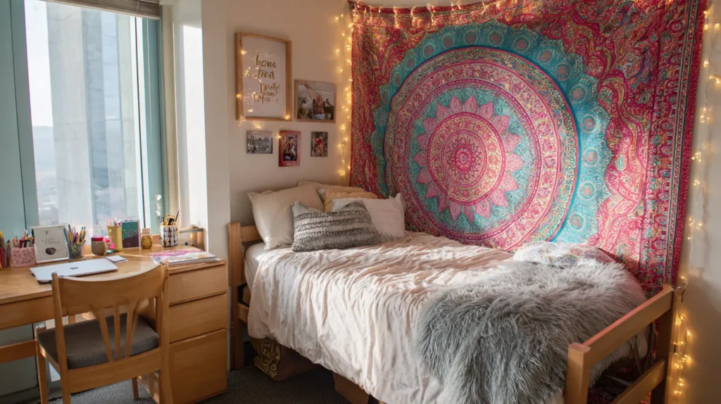 Colorful Wall Tapestry Backdrop