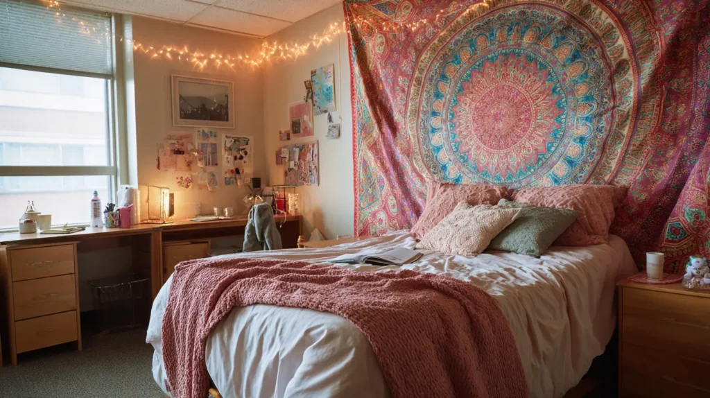 Colorful Wall Tapestry Backdrop