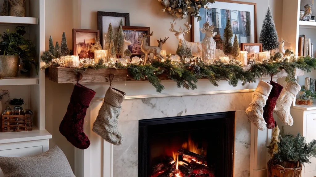 Corner Mantel Decor Ideas for Small Fireplaces