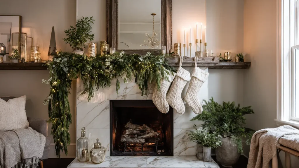 Corner Mantel Decor Ideas for Small Fireplaces