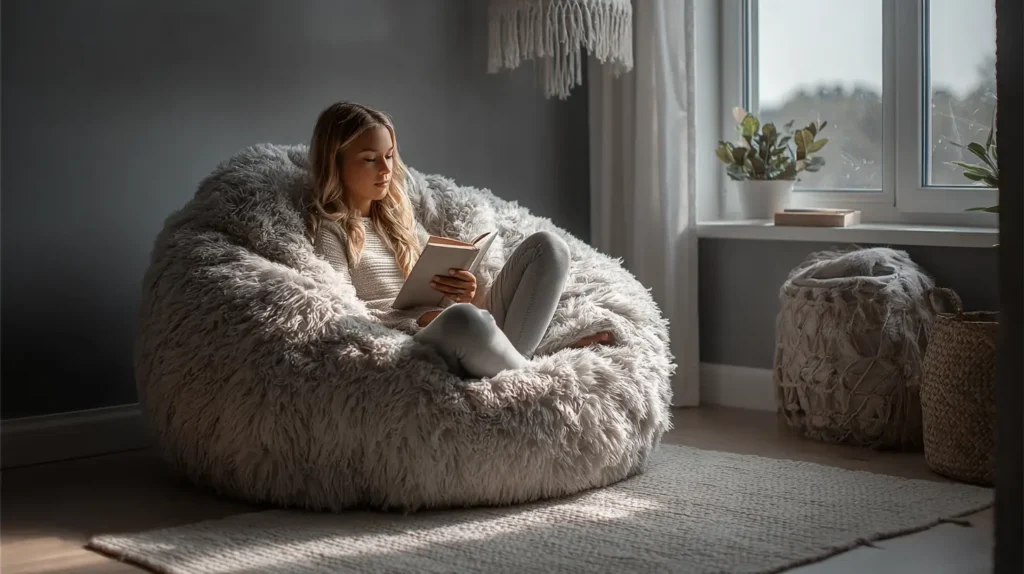 Cozy Bean Bag Reading Chair