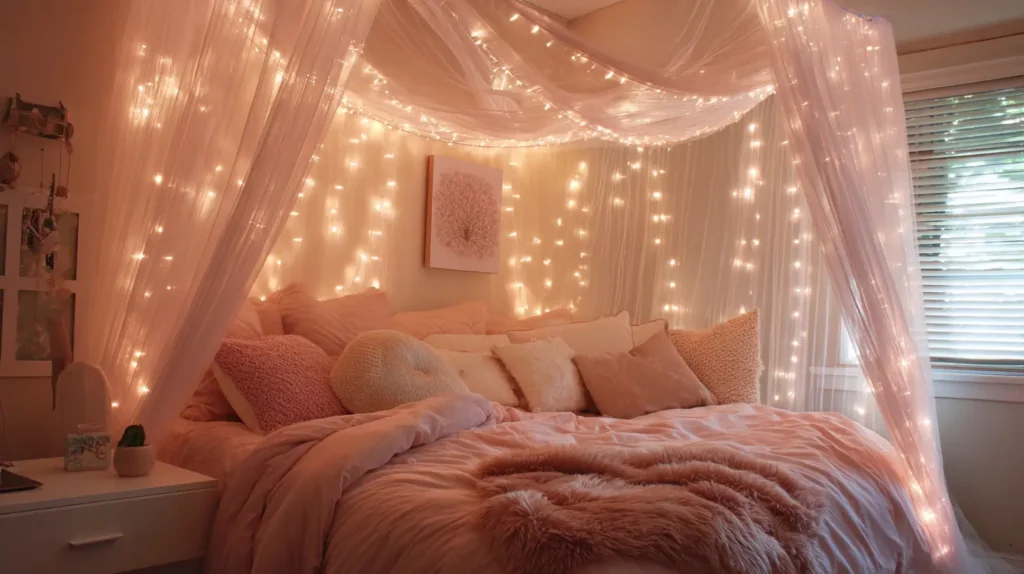 Cozy String Light Canopy
